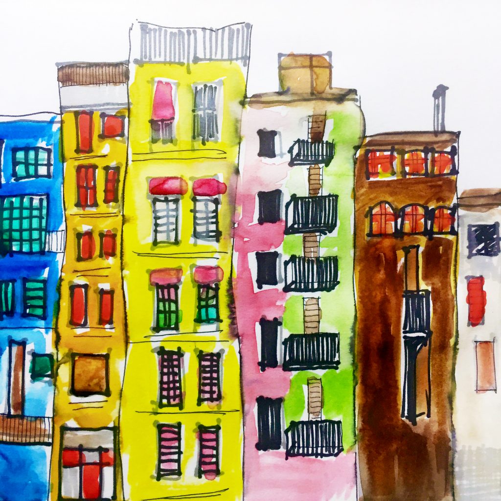 Sketching Cityscapes 3 // Colourliving